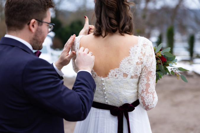 Event-Shooting, Hochzeitsfoto einer Winterhochzeit am Ammersee, Thielen Fotografie und Film