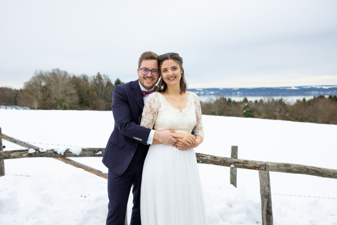 Event-Shooting, Hochzeitsfoto einer Winterhochzeit am Ammersee, Thielen Fotografie und Film