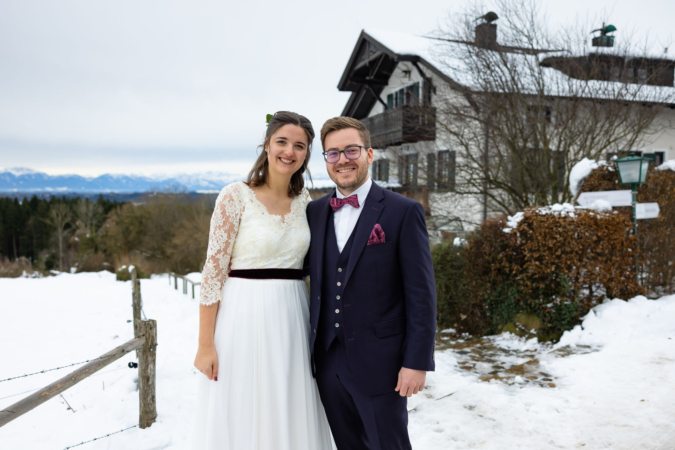 Event-Shooting, Hochzeitsfoto einer Winterhochzeit am Ammersee, Thielen Fotografie und Film