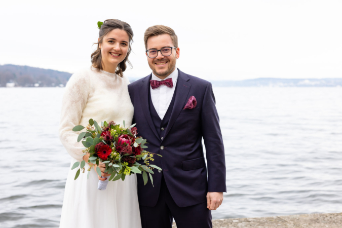 Event-Shooting, Hochzeitsfoto einer Winterhochzeit am Ammersee, Thielen Fotografie und Film