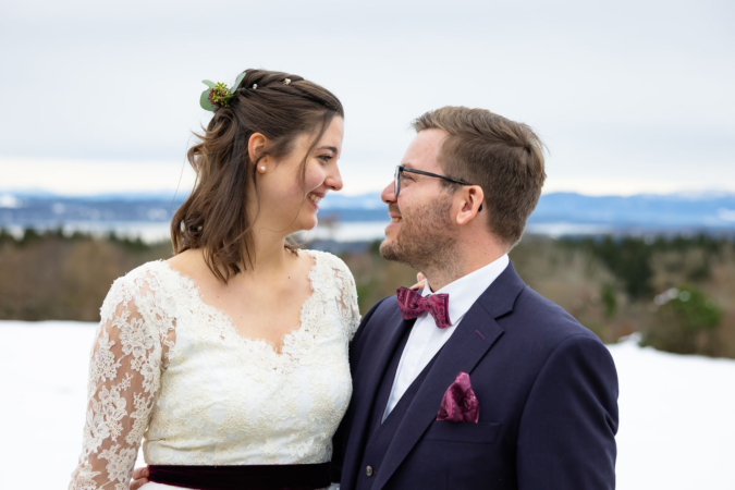 Event-Shooting, Hochzeitsfoto einer Winterhochzeit am Ammersee, Thielen Fotografie und Film