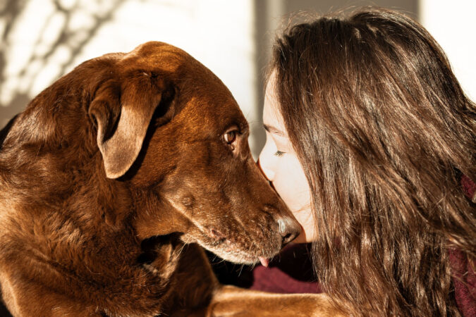 People-Shooting, Shooting mit Hund und junger Frau, Thielen Fotografie und Film